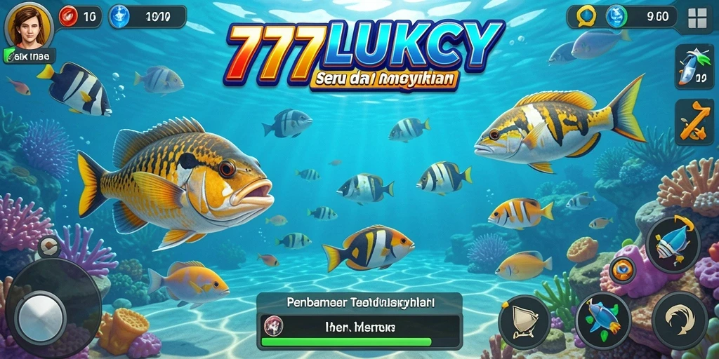 Gameplay Tembak Ikan yang seru dan dinamis di 777LUKCY.