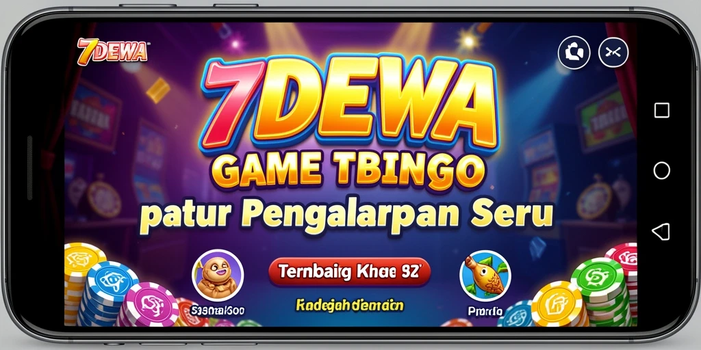 Tampilan utama gameplay Bingo di 7DEWA yang penuh warna.