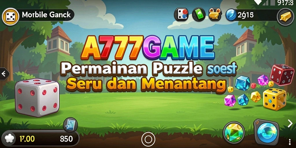 Screenshot gameplay A777GAME menampilkan tantangan Puzzle yang menarik.