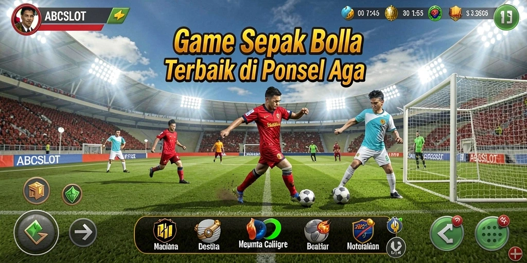 Tampilan gameplay menarik dari ABCSLOT dengan aksi sepak bola yang mendebarkan.