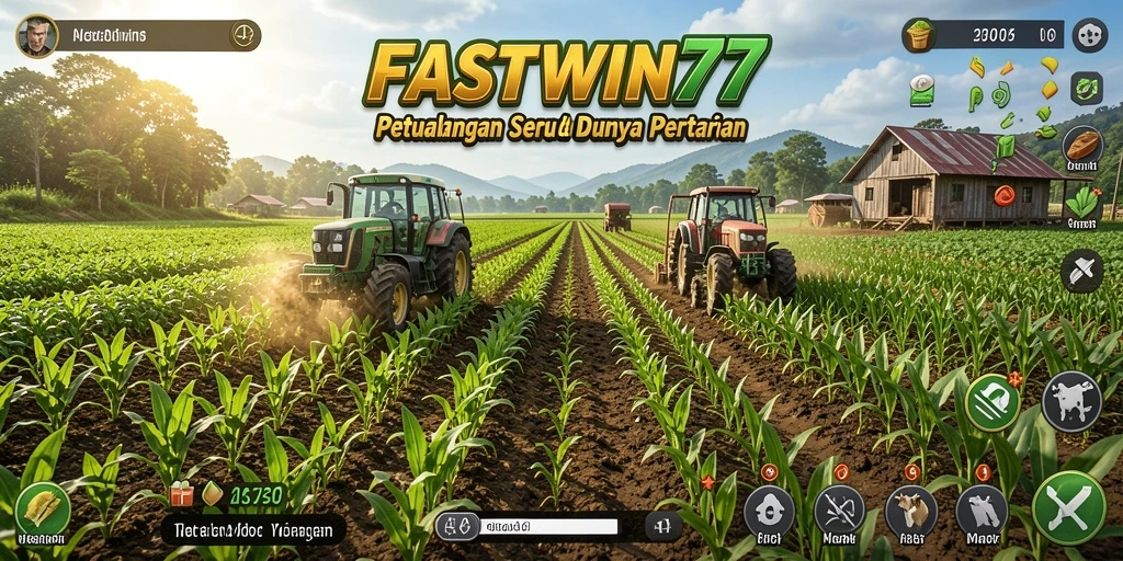 Tampilan gameplay FASTWIN77 yang menarik saat merawat lahan pertanian.