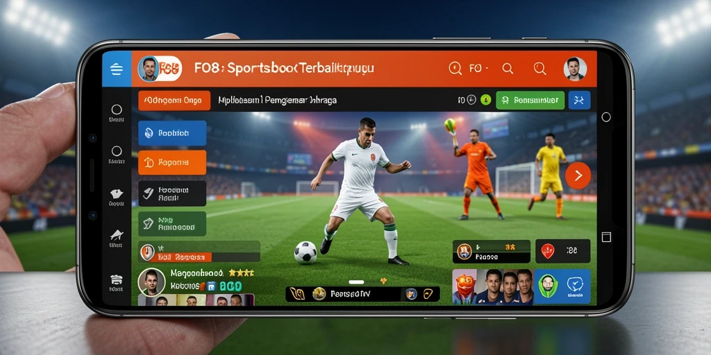 Tampilan gameplay taruhan olahraga yang menarik di FO8.
