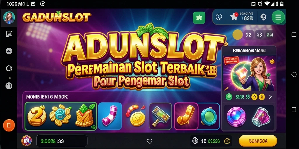 Tampilan menarik dari gameplay GADUNSLOT yang penuh warna.