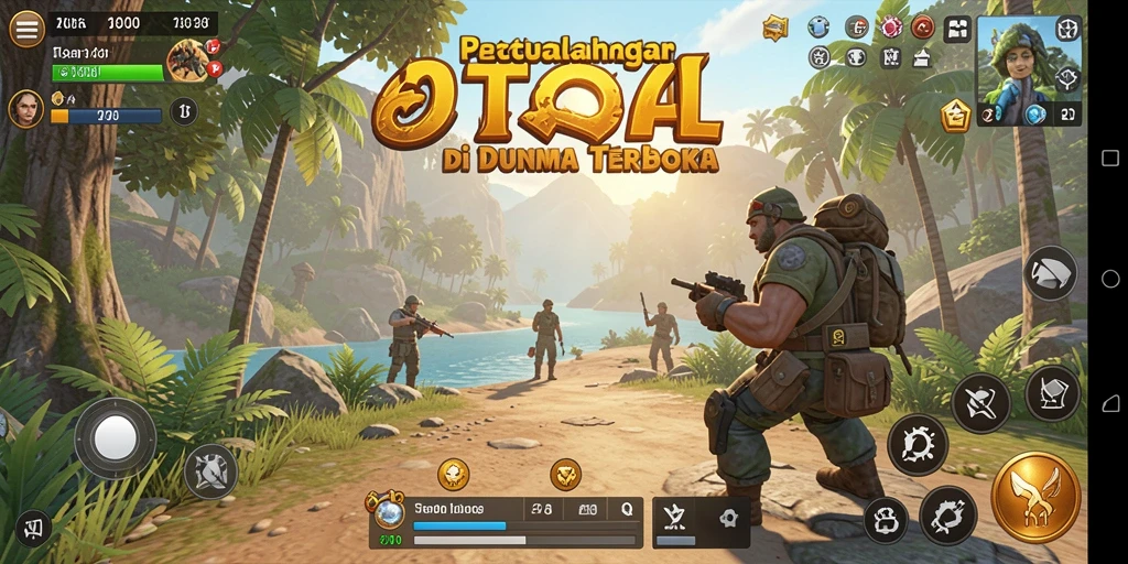Screenshot utama JAGOTOGEL menampilkan petualangan mendebarkan di dunia terbuka.