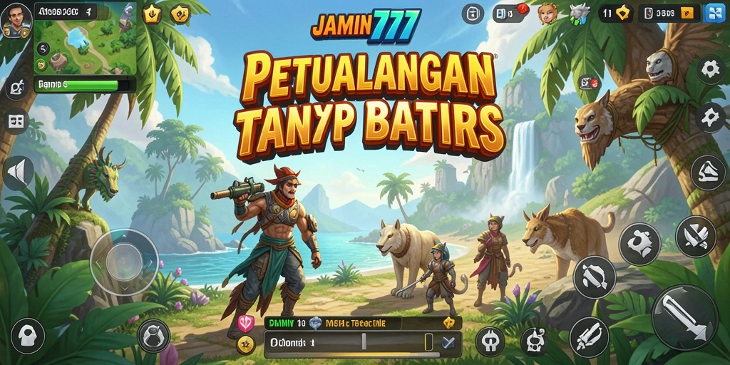 Screenshot JAMIN777 menampilkan pemain menjelajahi dunia terbuka yang luas.
