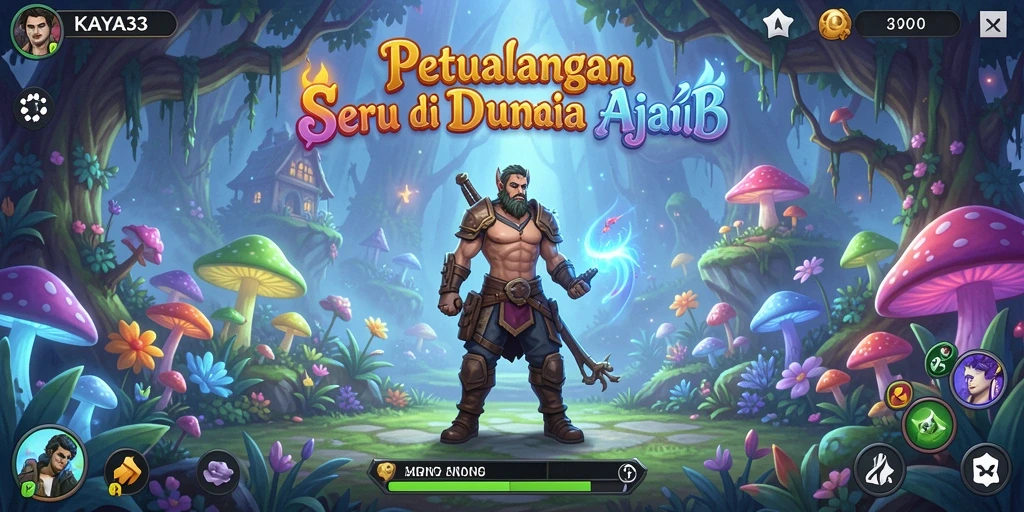 Tampilan gameplay KAYA33 yang penuh aksi dan petualangan.