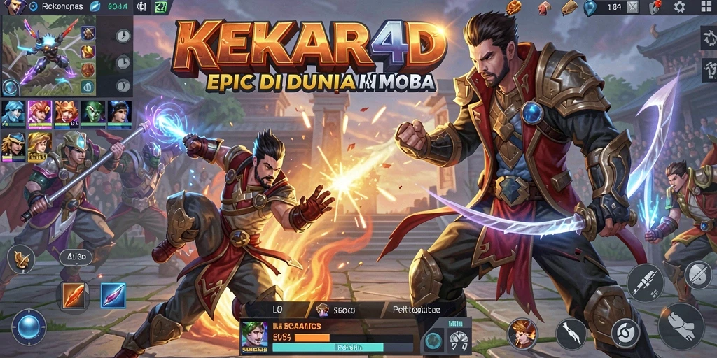 Tangkapan layar dari gameplay seru KEKAR4D di arena pertarungan.