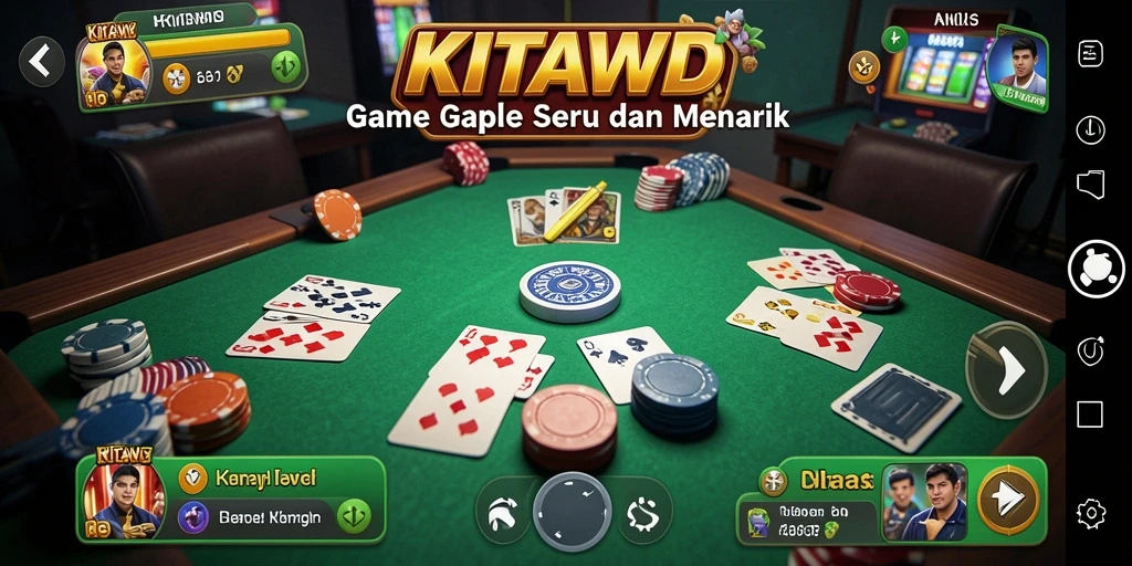 Tampilan gameplay Gaple yang menarik dan interaktif.