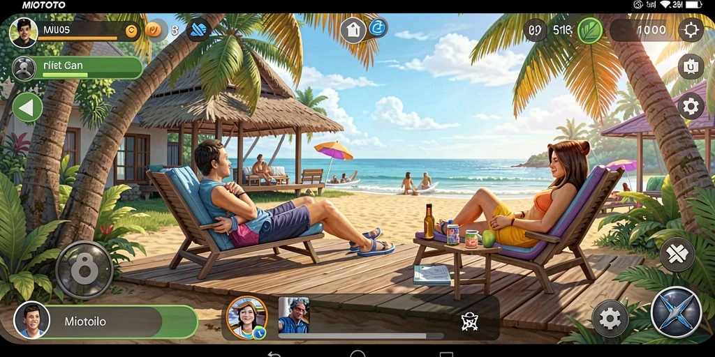 Tampilan gameplay MIOTOTO yang seru dan penuh warna.