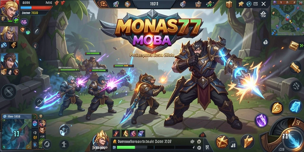 Gambaran gameplay seru dan menegangkan di MONAS77.