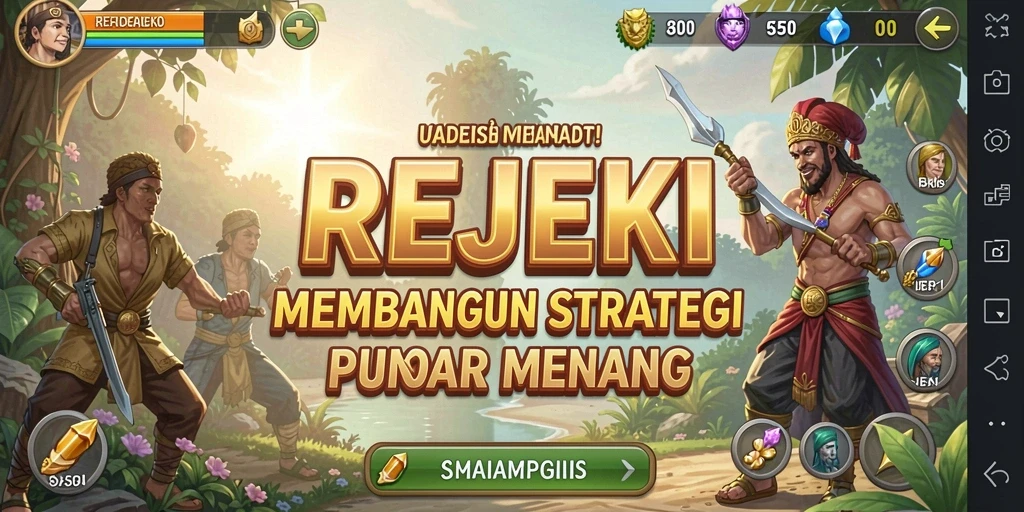 Tampilan gameplay seru dan menarik di REJEKI dengan strategi yang mendebarkan.