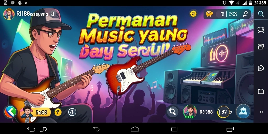 Tampilan gameplay <strong>RI188</strong> yang menawarkan pengalaman musik seru.