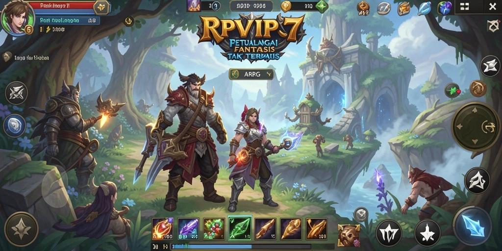 Tampilan gameplay menarik dan penuh aksi di dunia RPVIP7.