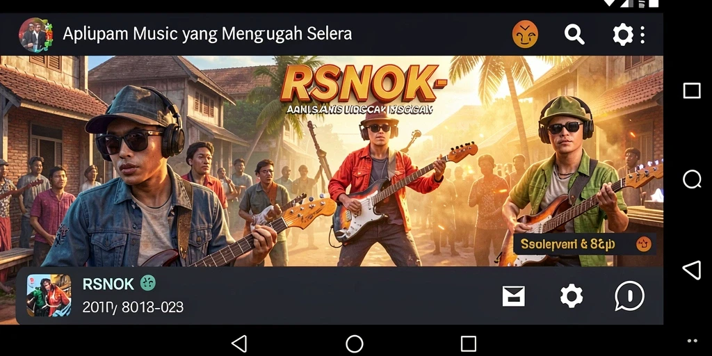 Tampilan gameplay RSNOK yang seru dengan interaksi musik.