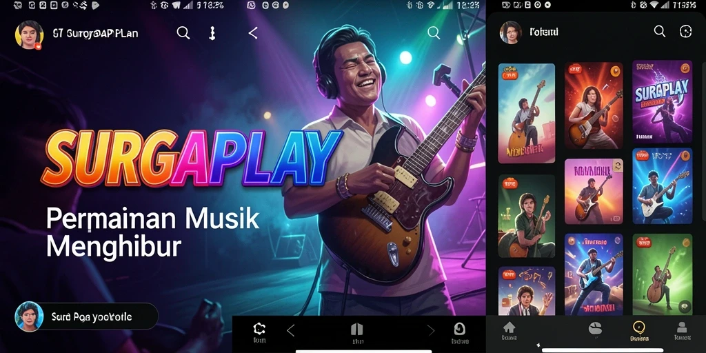 Tampilan screenshot SURGAPLAY menunjukkan pengalaman bermain musik yang seru.