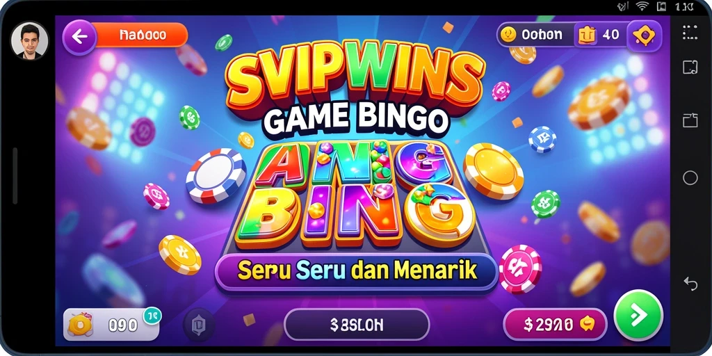 Tampilan gameplay Bingo di SVIPWINS yang mendebarkan dan menarik.